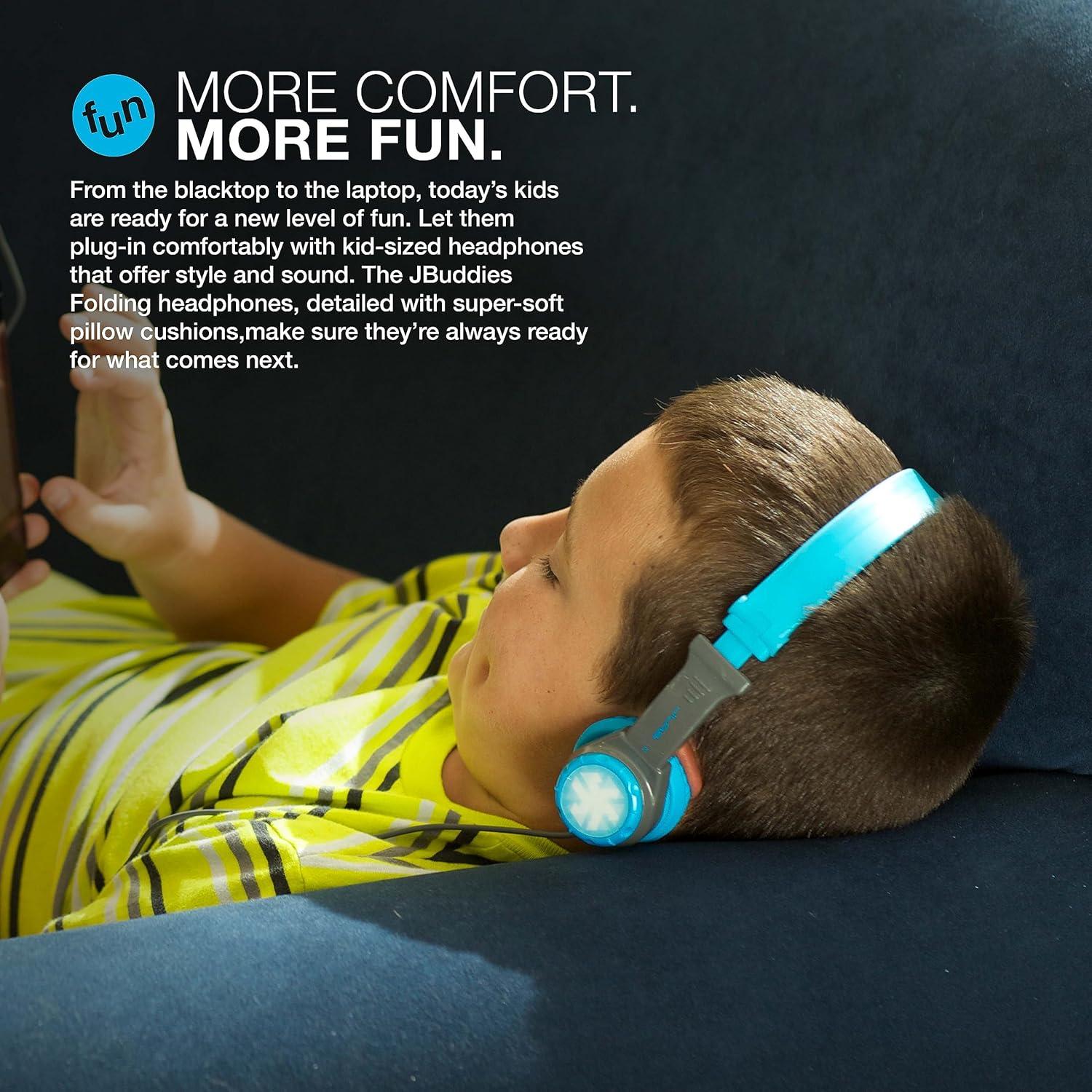 Auriculares Plegables JLab JBuddies para Niños con Limitador de Volumen