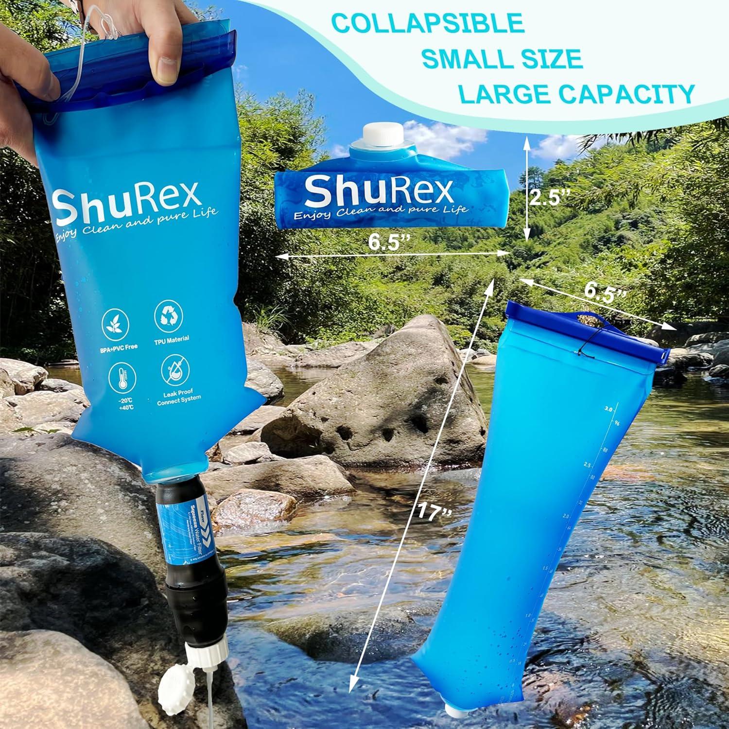 Bolsa de Agua de Gravedad 3L ShuRex para Filtros de Agua