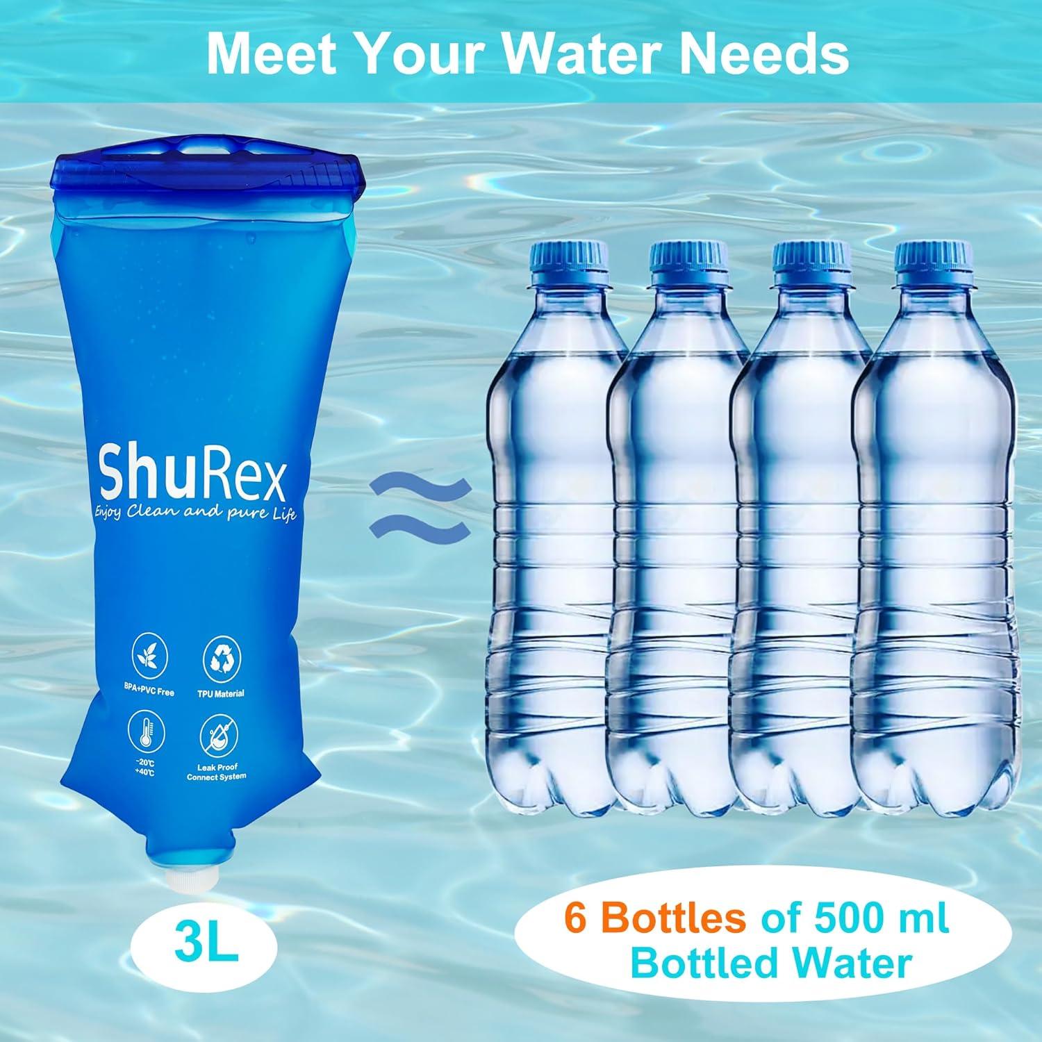 Bolsa de Agua de Gravedad 3L ShuRex para Filtros de Agua