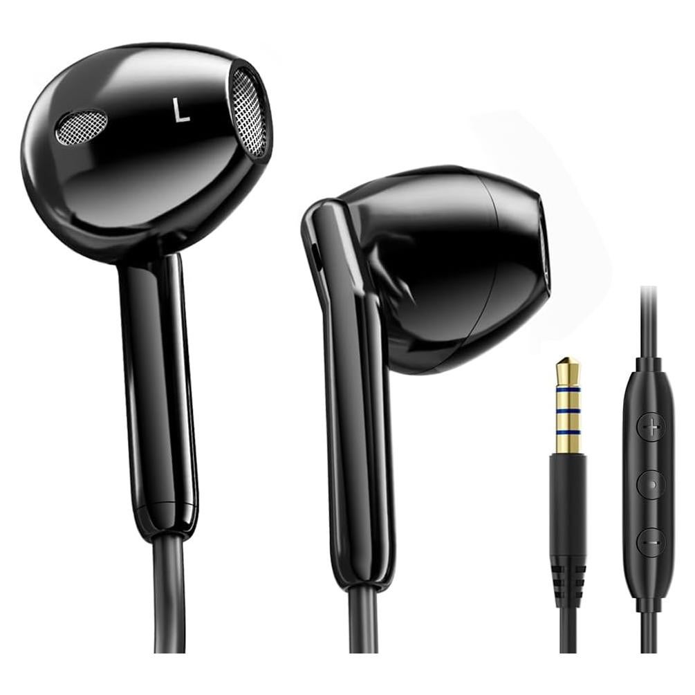 Auriculares con cable Jechan-us 3.5mm con micrófono y graves