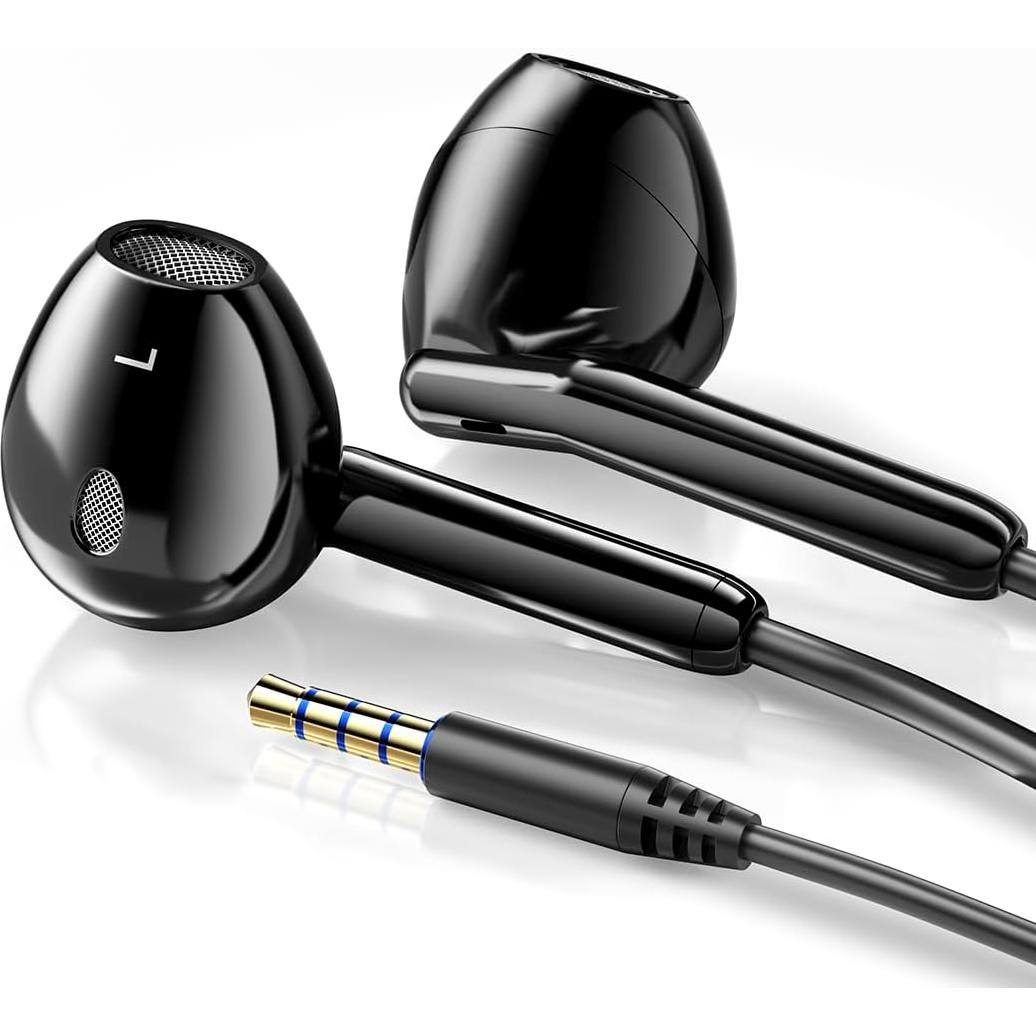 Auriculares con cable Jechan-us 3.5mm con micrófono y graves