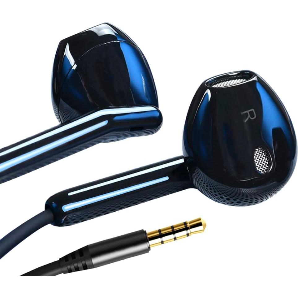 Auriculares con cable Jechan-us 3.5mm con micrófono y graves