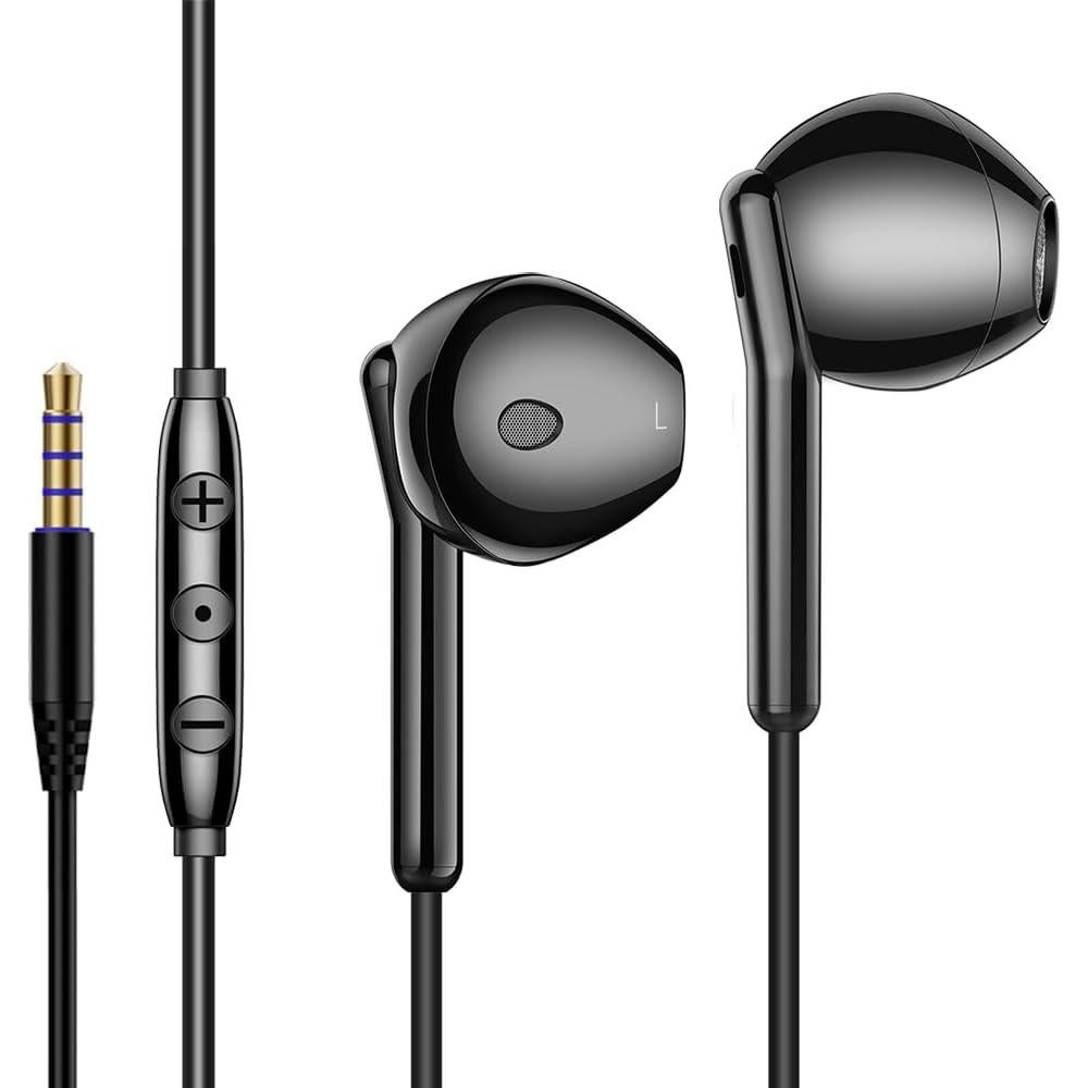 Auriculares con cable Jechan-us 3.5mm con micrófono y graves