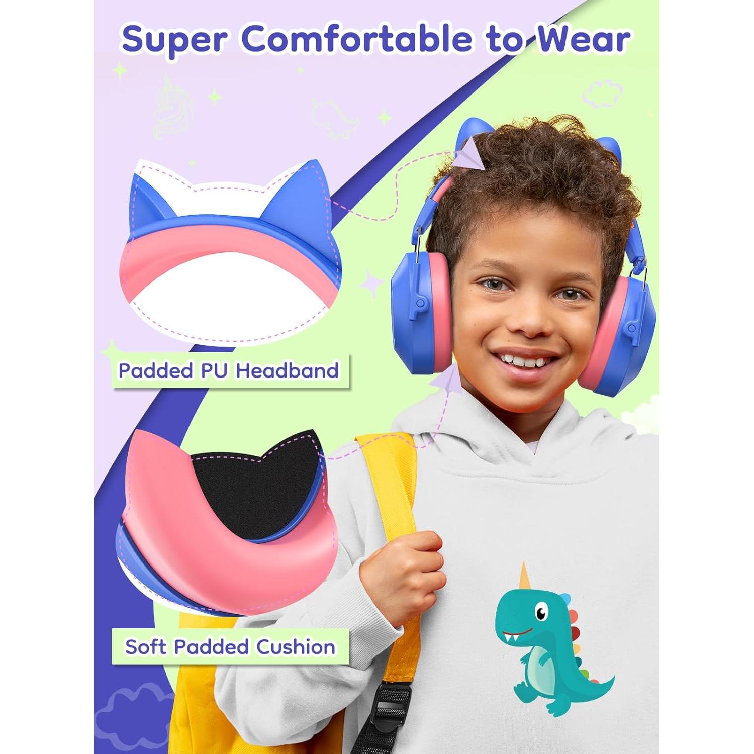 Auriculares Dr.meter con Cancelación de Ruido SNR 32dB Niños 2Pack