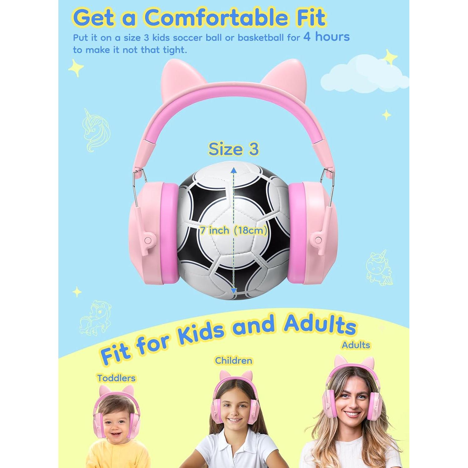 Auriculares Dr.meter con Cancelación de Ruido SNR 32dB Niños 2Pack