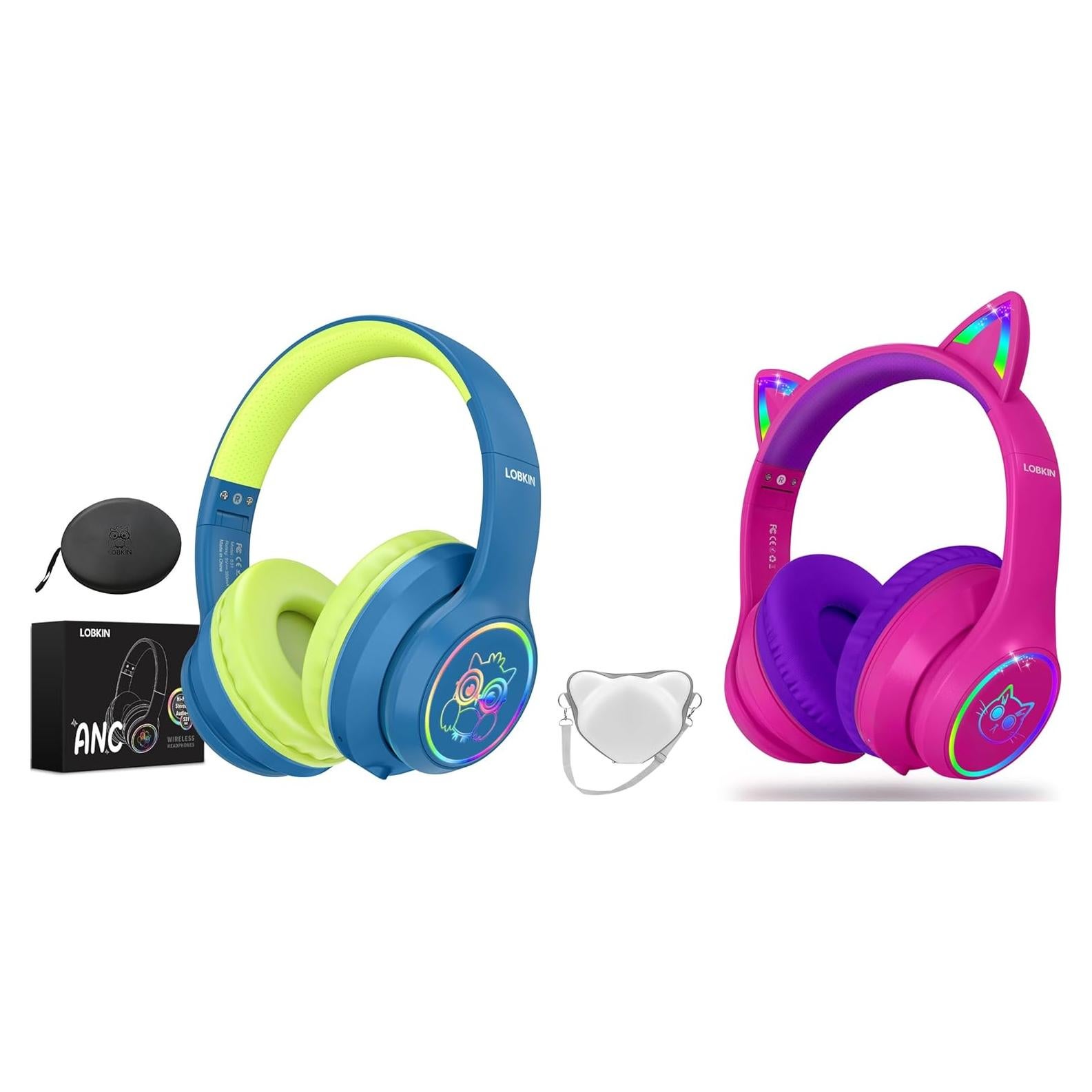 Auriculares LOBKIN Bluetooth 5.4 con Cancelación de Ruido Niños