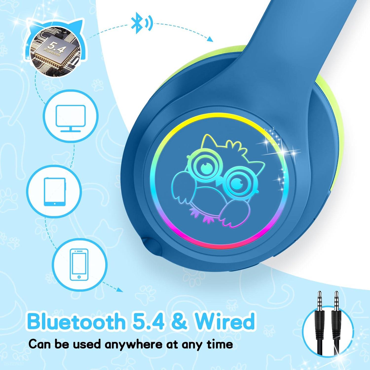 Auriculares LOBKIN Bluetooth 5.4 con Cancelación de Ruido Niños