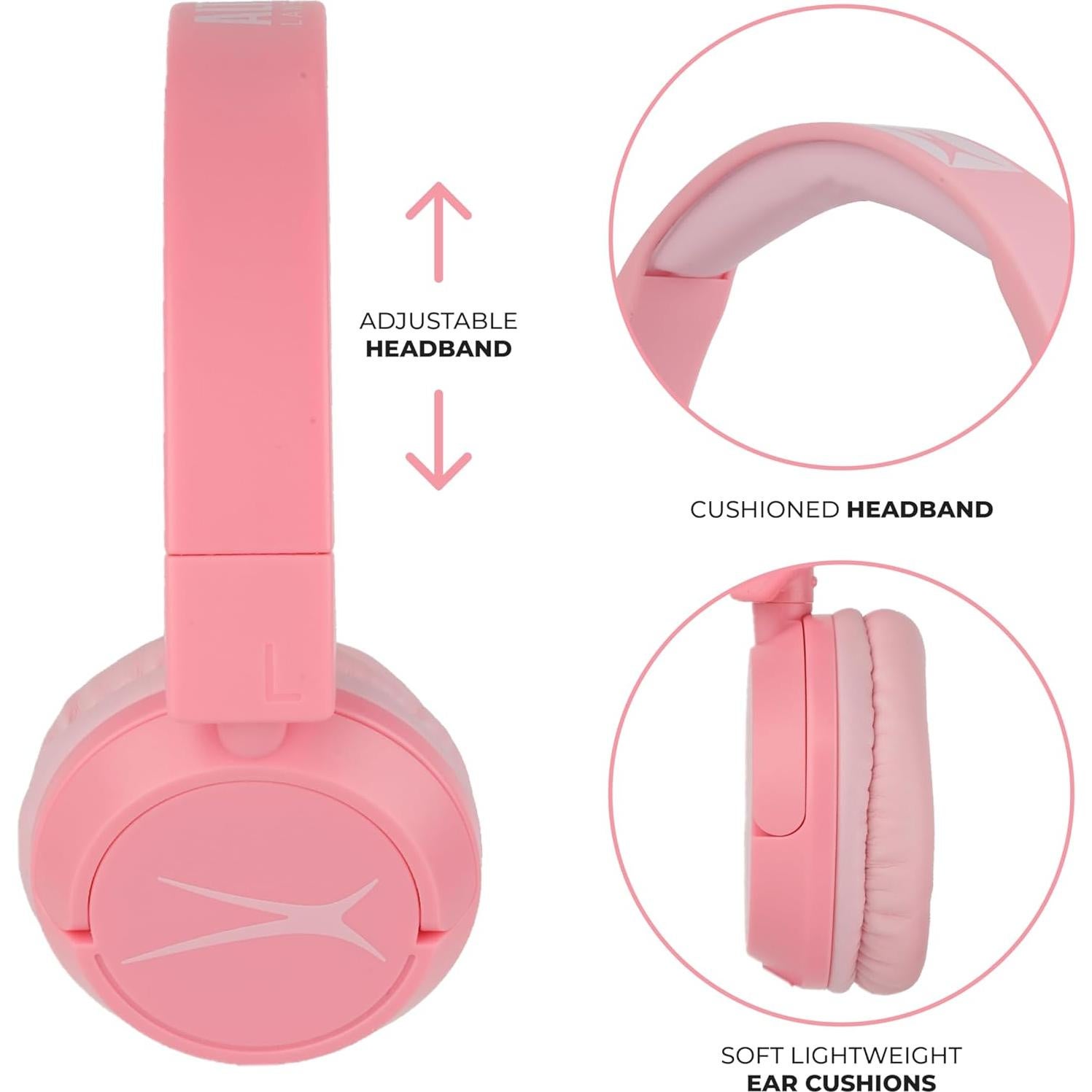 Auriculares Bluetooth Altec Lansing MZX250 Niños Rosa 10h
