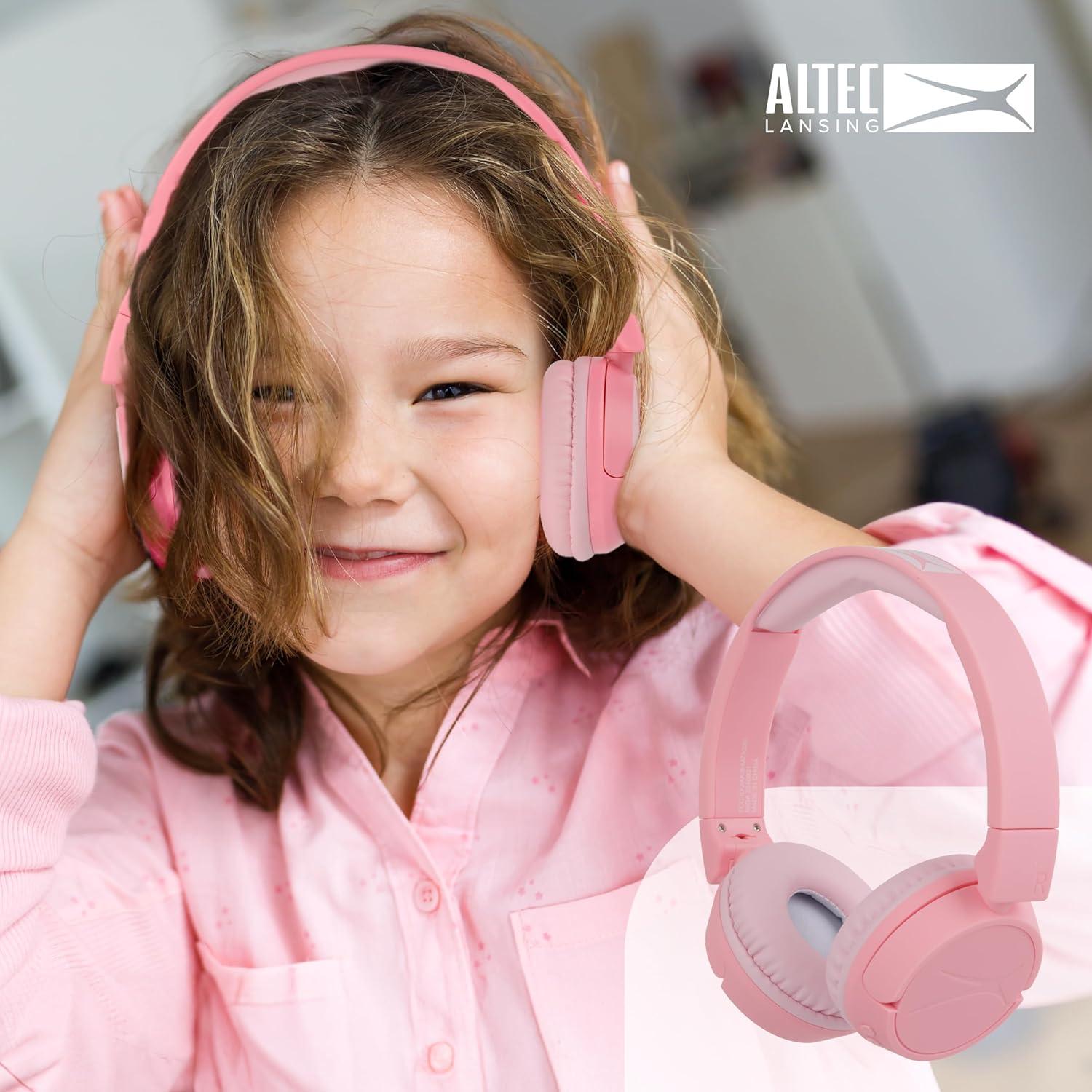 Auriculares Bluetooth Altec Lansing MZX250 Niños Rosa 10h