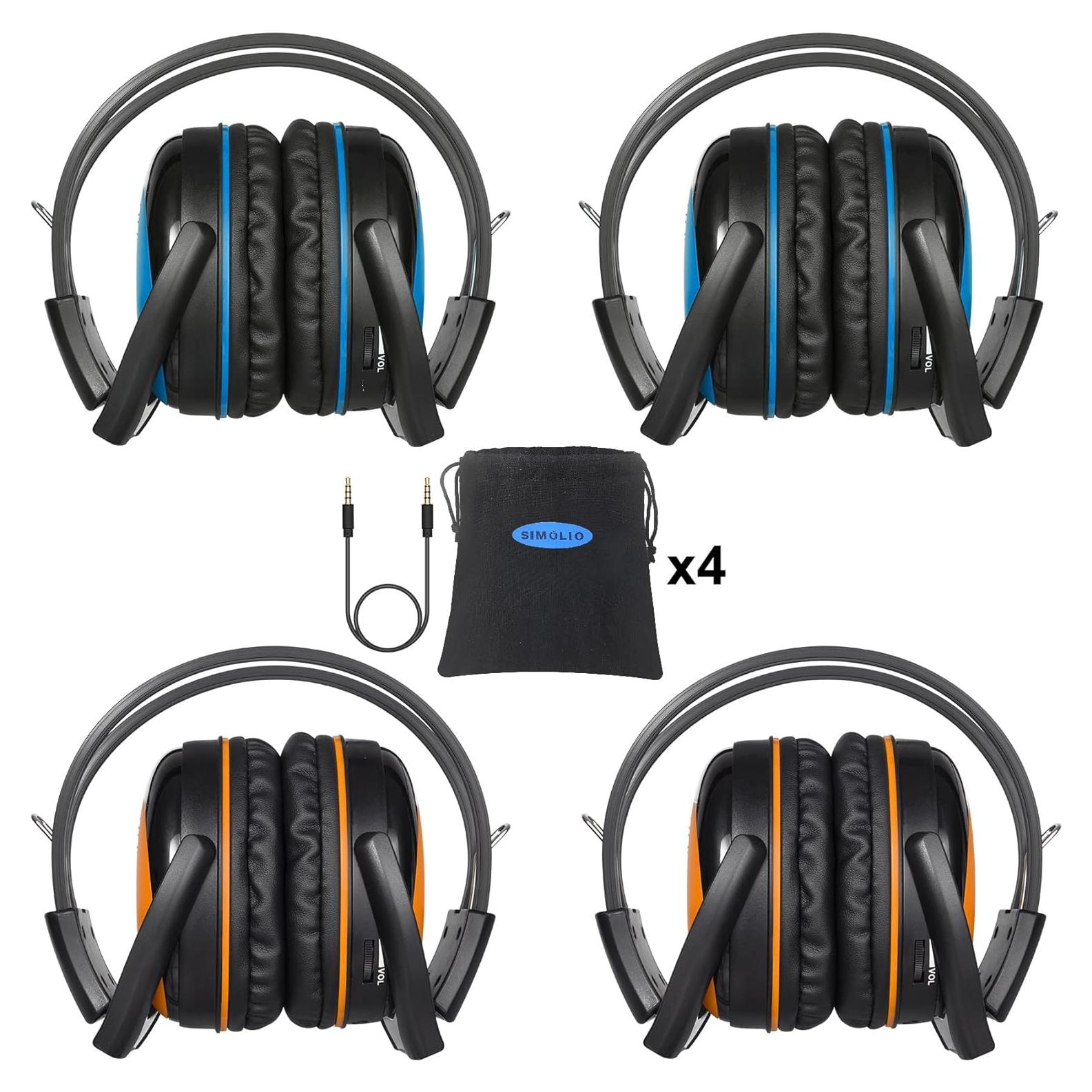 Auriculares Inalámbricos SIMOLIO para Niños en Auto - 4 Unidades, Volumen Limitado