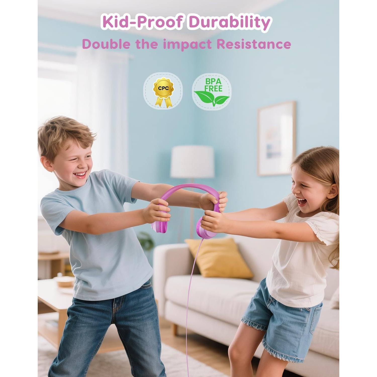 Auriculares Intraaurales para Niños AwaTrue HK07 Rosa 74/85/94dB