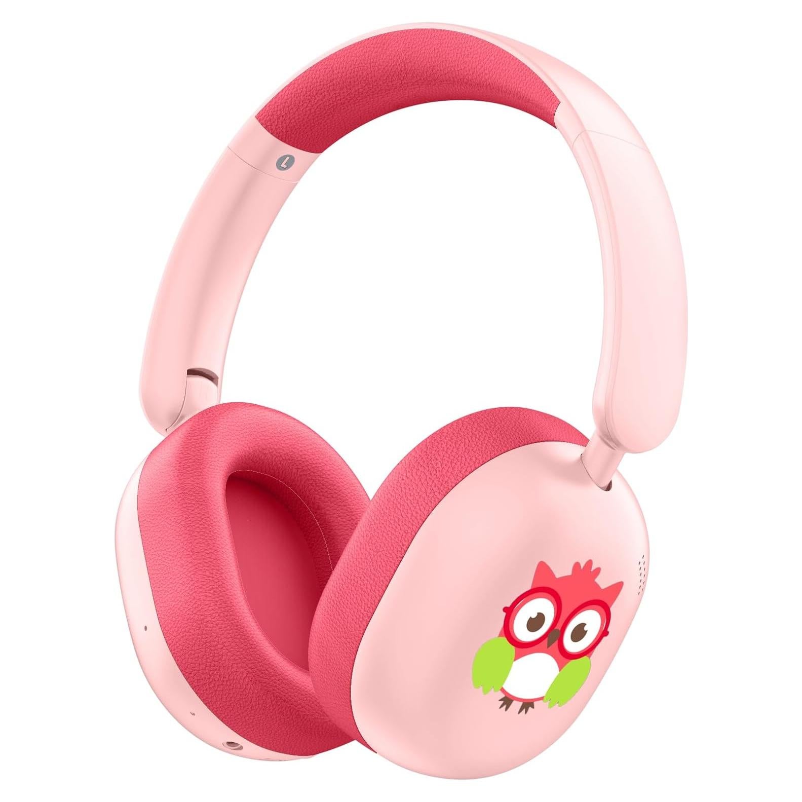 Auriculares LOBKIN Bluetooth 5.4 para Niños Plegables 55H Rosa