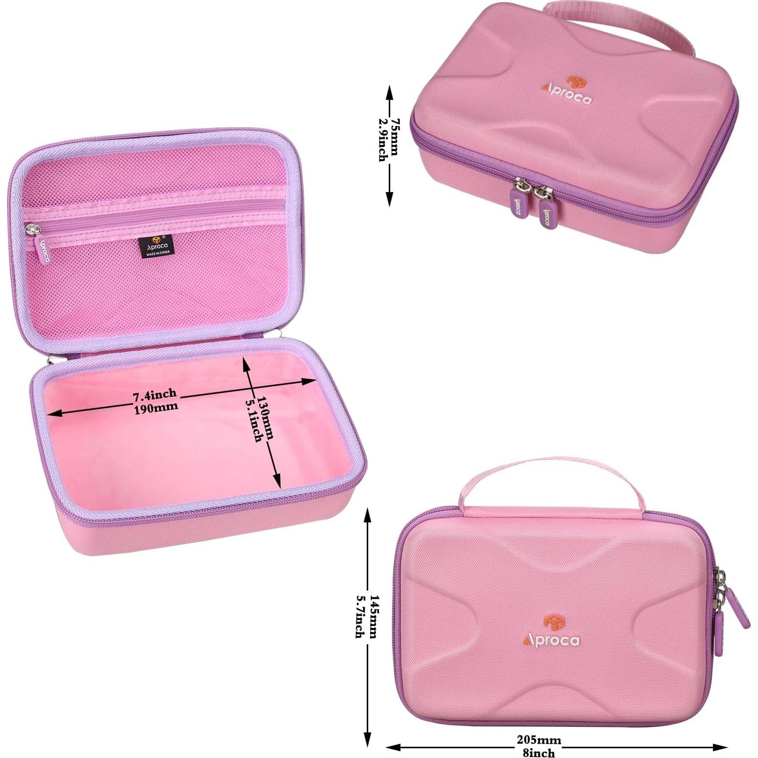 Funda para Auriculares Aproca Rosa para Riwbox CF9 - Dura y Práctica