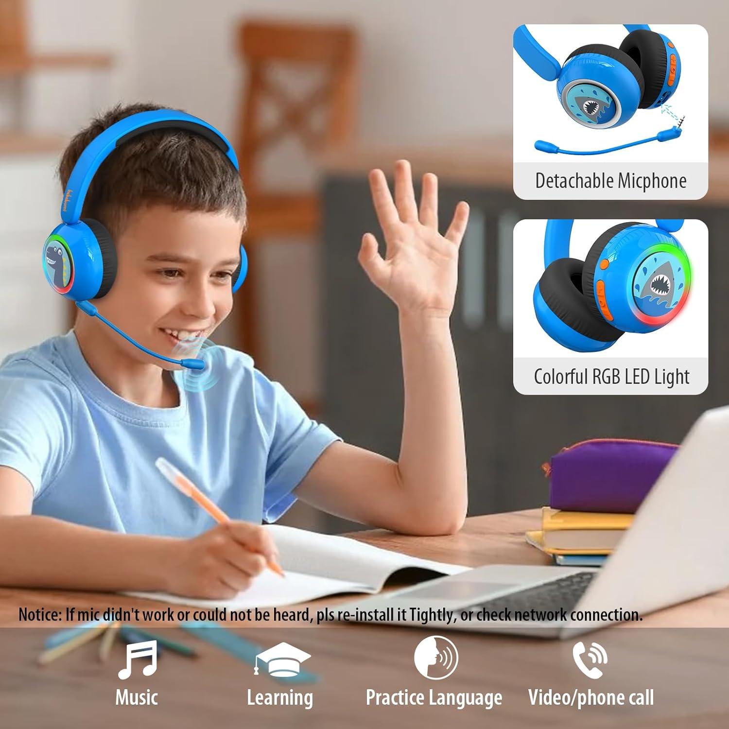 Auriculares Inalámbricos JBUNION SBT-199 para Niños con LED