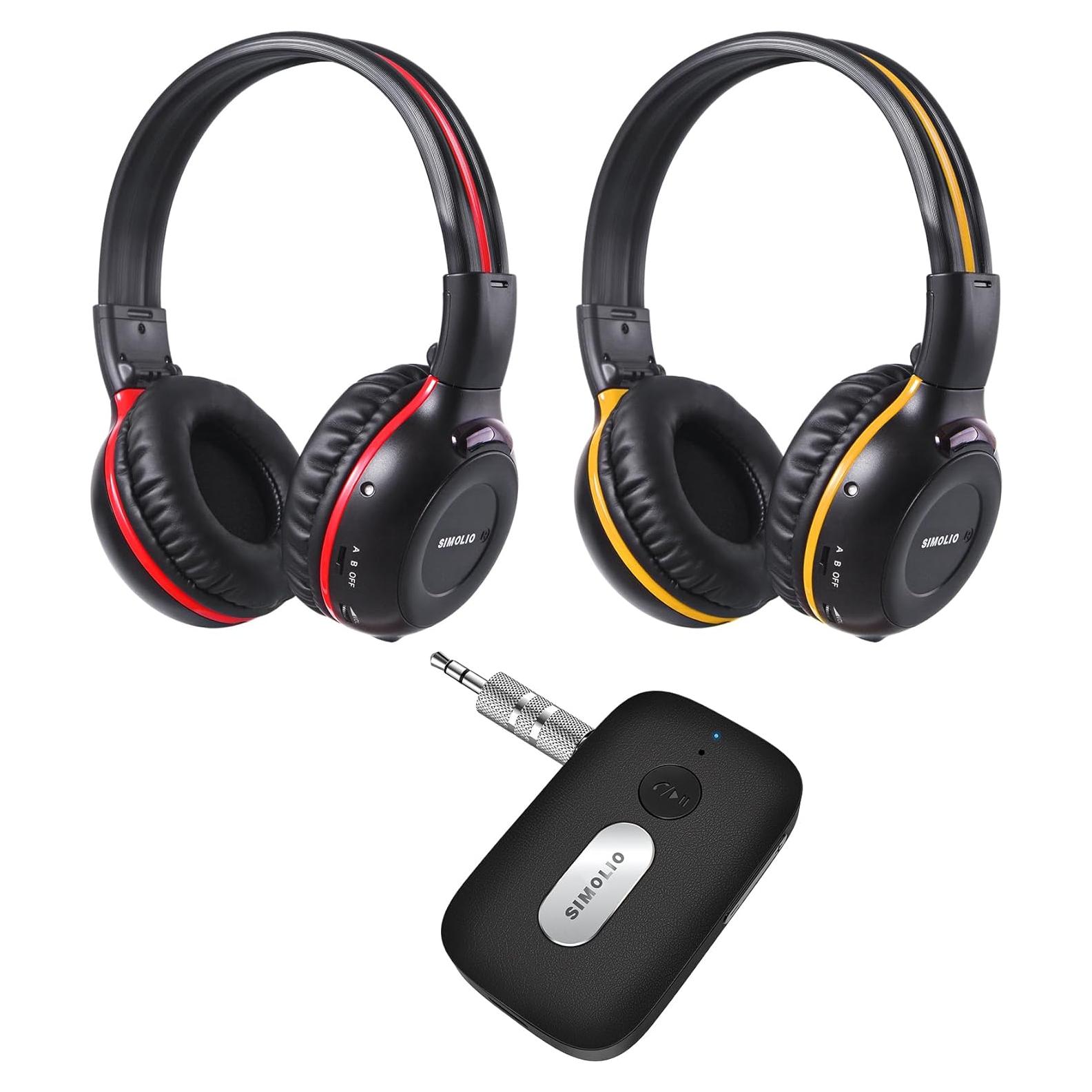 Auriculares IR Plegables SIMOLIO + Adaptador Bluetooth 35H