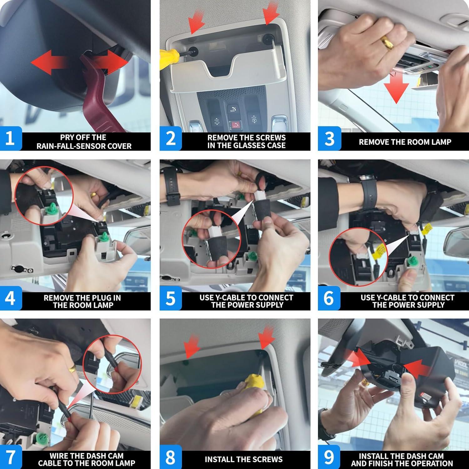 Cámara Dash 4K KBSYNT para Honda Accord 2023-2025, WiFi