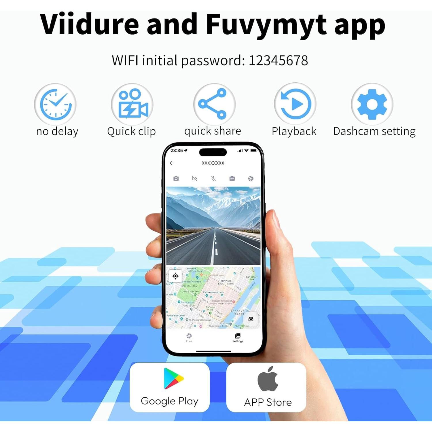 Cámara Dash 4K KBSYNT para Honda Accord 2023-2025, WiFi