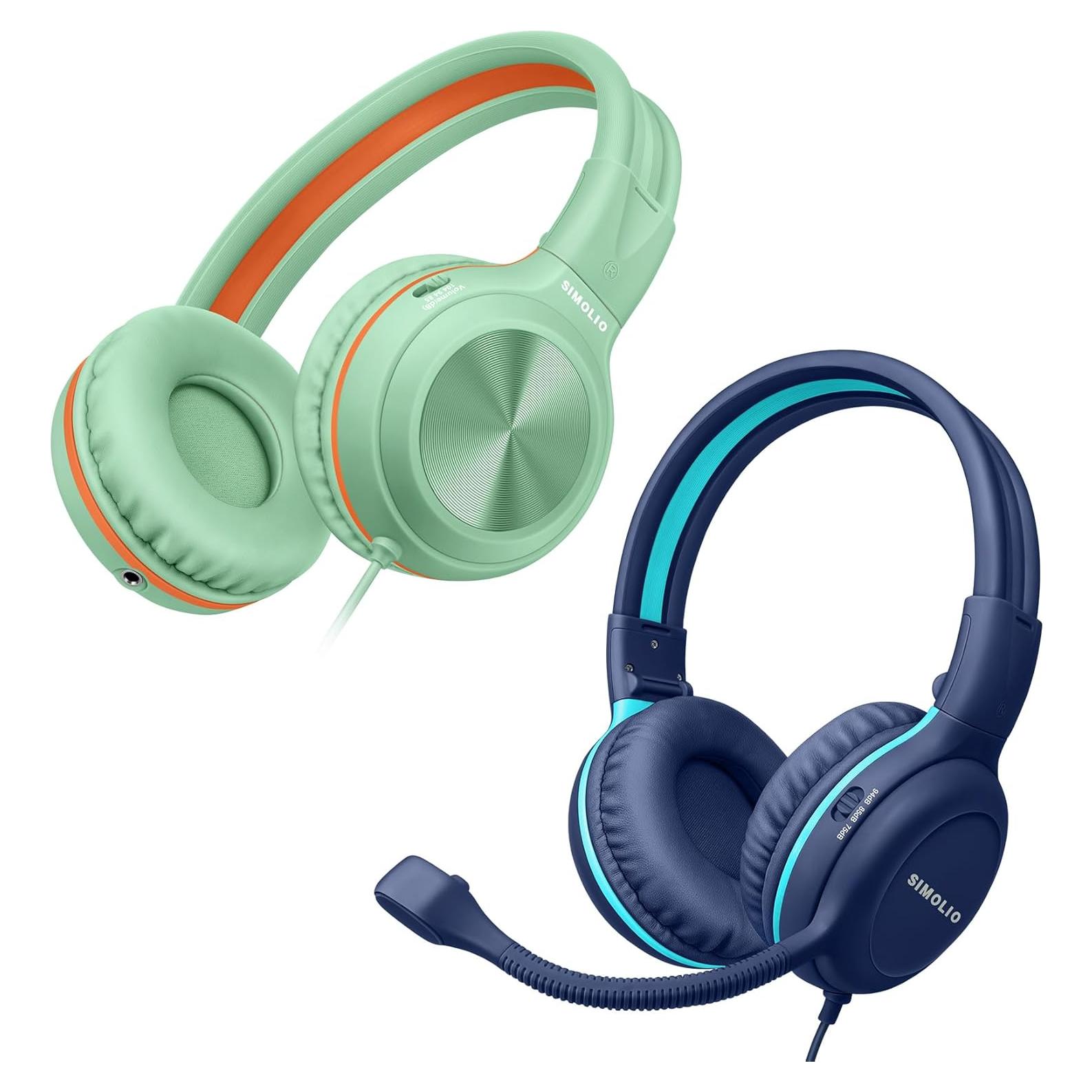 Auriculares SIMOLIO con Micrófono para Niños - Volumen Seguro