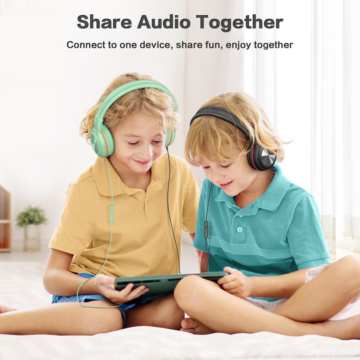 Auriculares SIMOLIO con Micrófono para Niños - Volumen Seguro