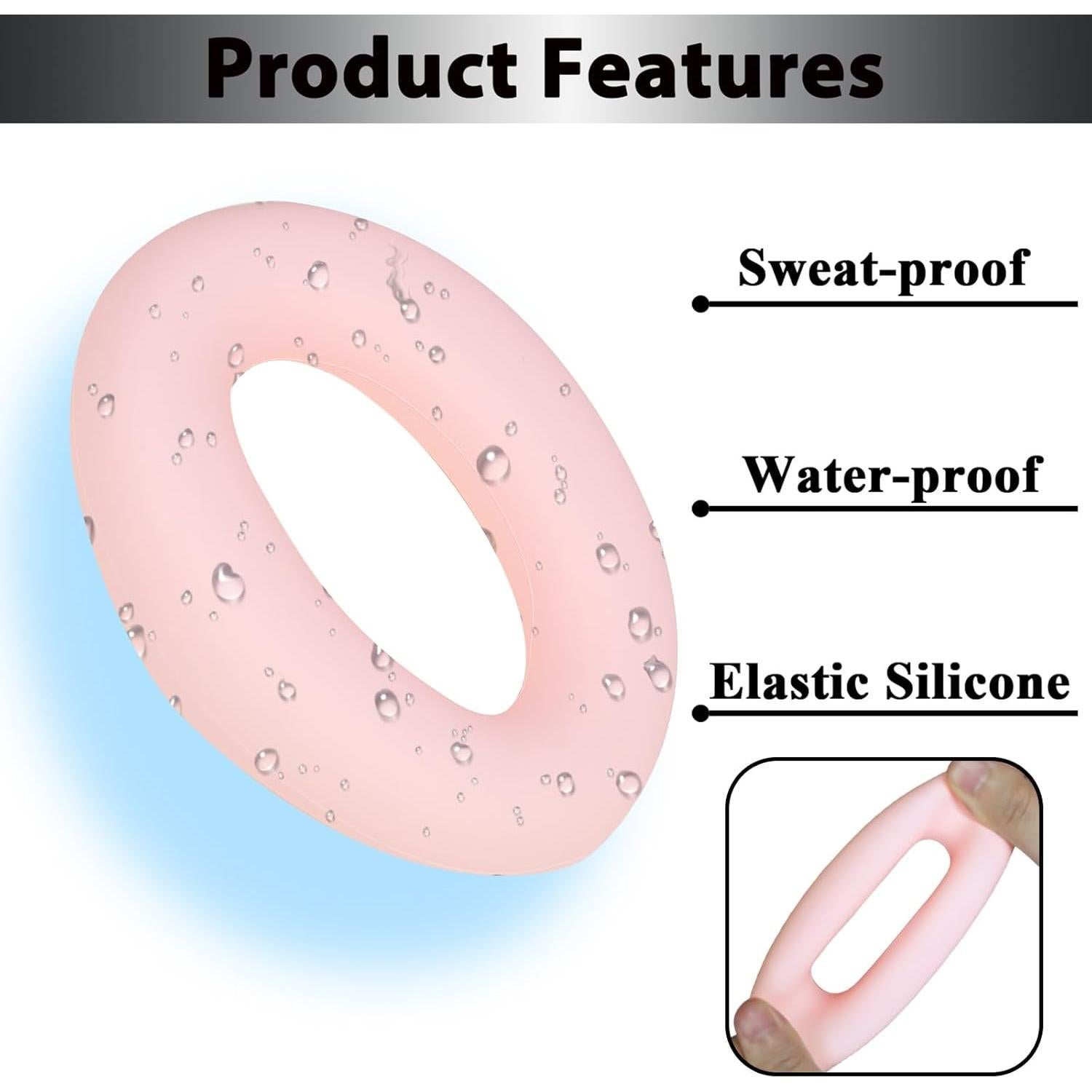 Cubiertas de silicona Adhiper para auriculares Sony WH-1000XM4 - Rosa