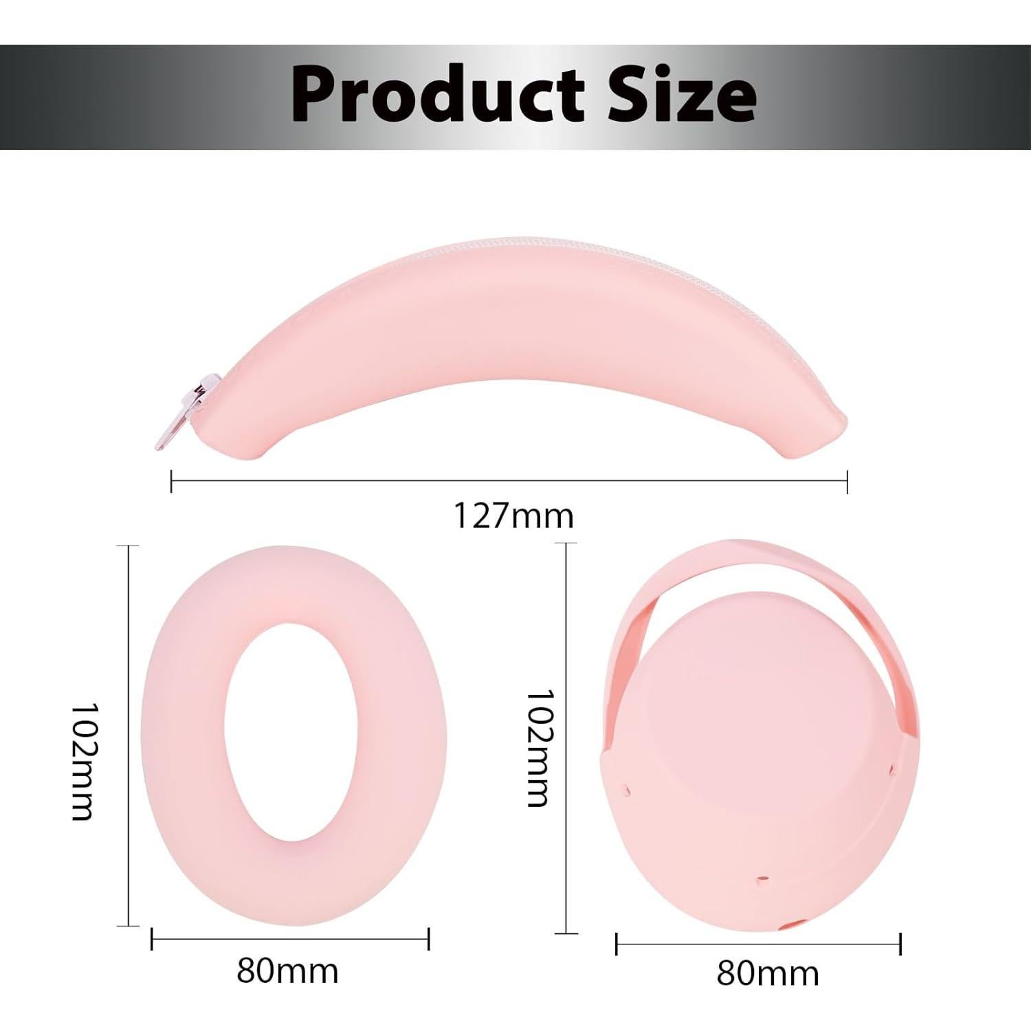 Cubiertas de silicona Adhiper para auriculares Sony WH-1000XM4 - Rosa