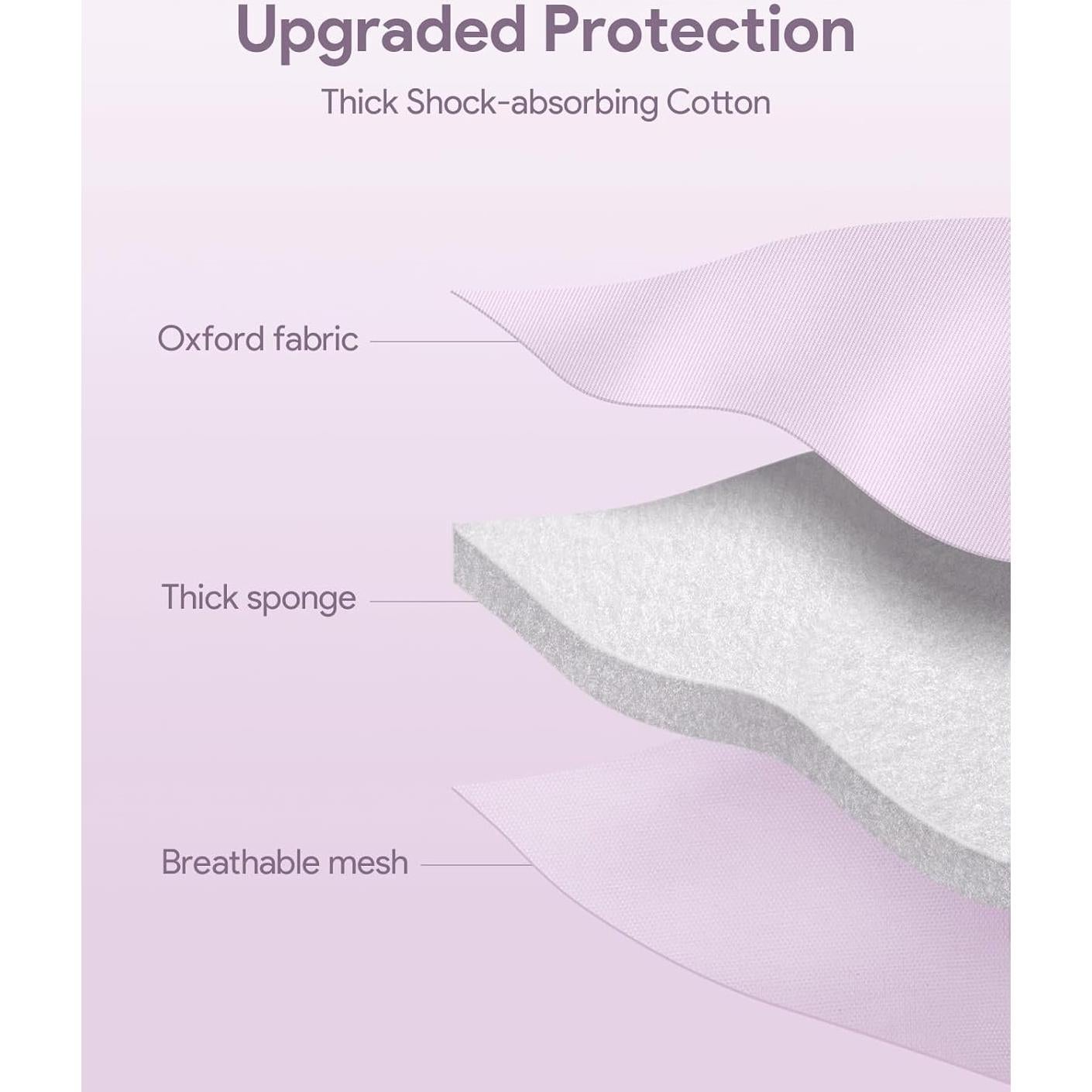 Funda suave para auriculares SQERO Violeta a prueba de golpes