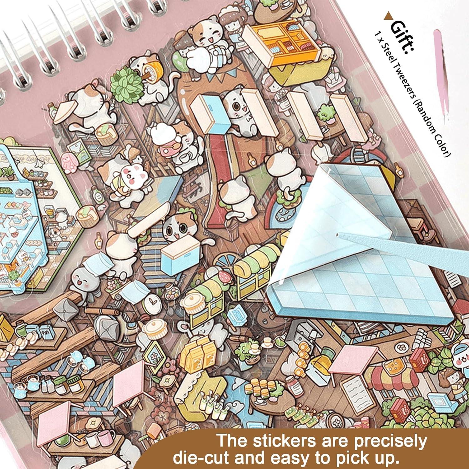 Libro de Pegatinas 3D Genérico 20 en 1 para Alivio de Estrés