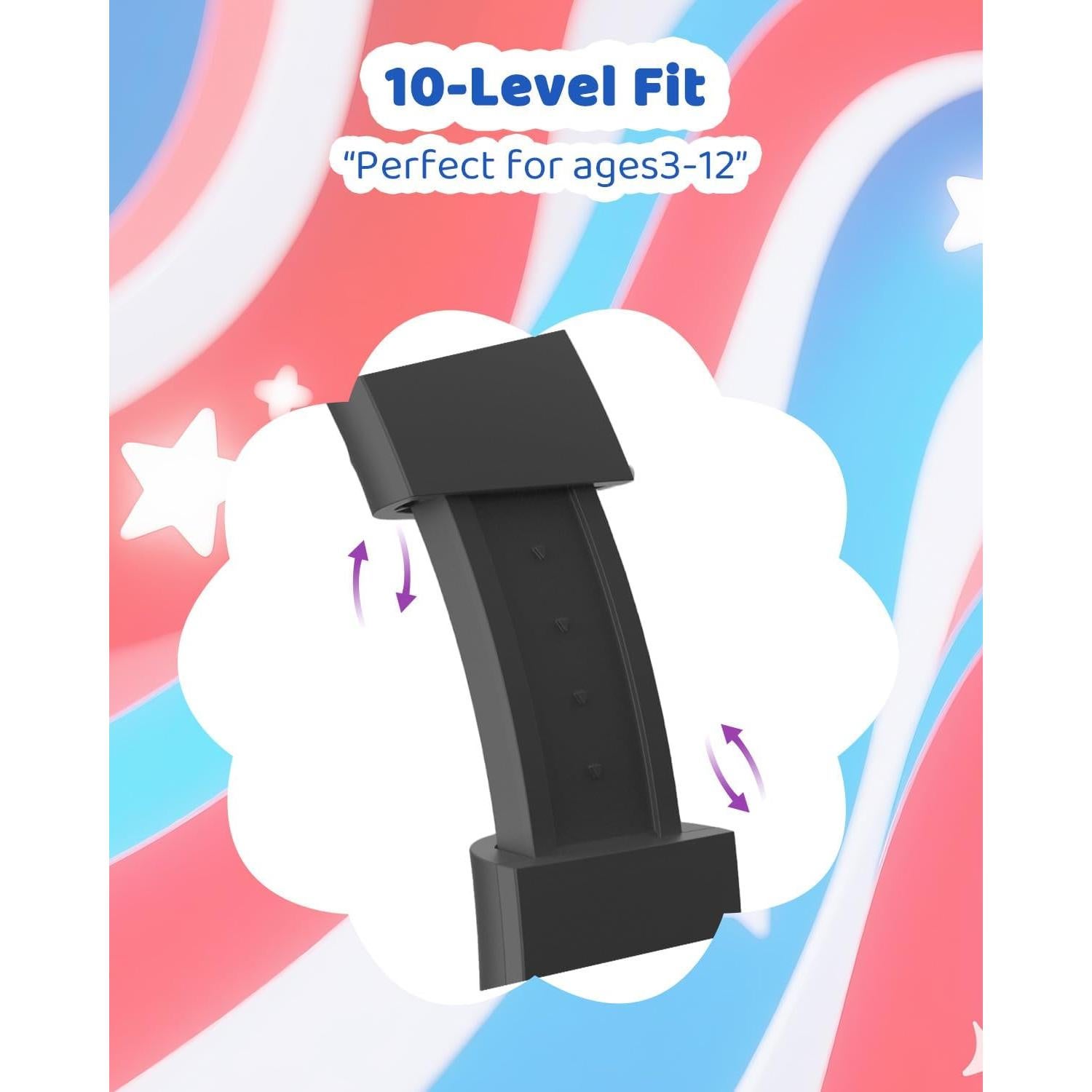 Auriculares con Cable para Niños WaveBlend K1 Negro-Rojo 85dB