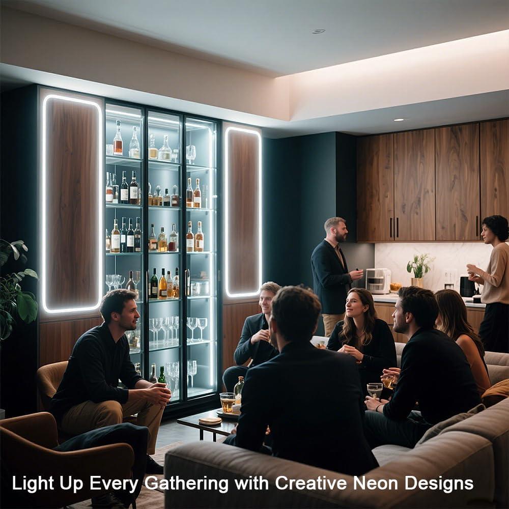 Luces de Cuerda LED Neón 1m XZKJ Blancas Dimmables USB