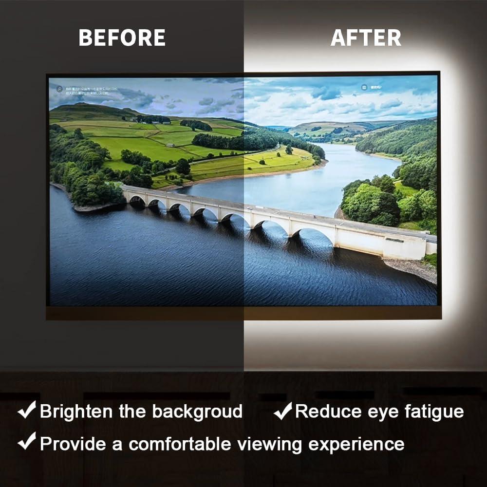 Luces de Cuerda LED Neón 1m XZKJ Blancas Dimmables USB