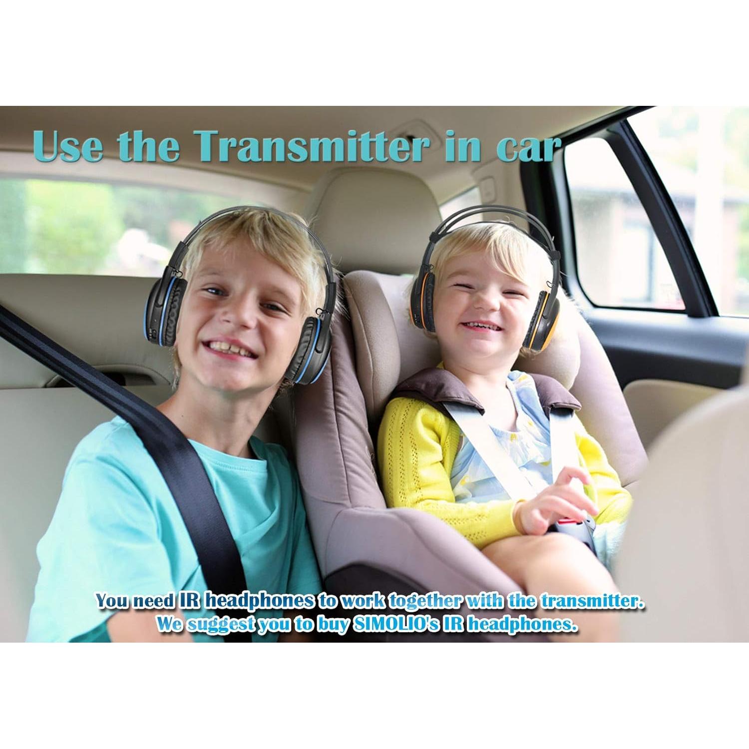 Transmisor IR Doble Canal SIMOLIO + Auriculares Inalámbricos