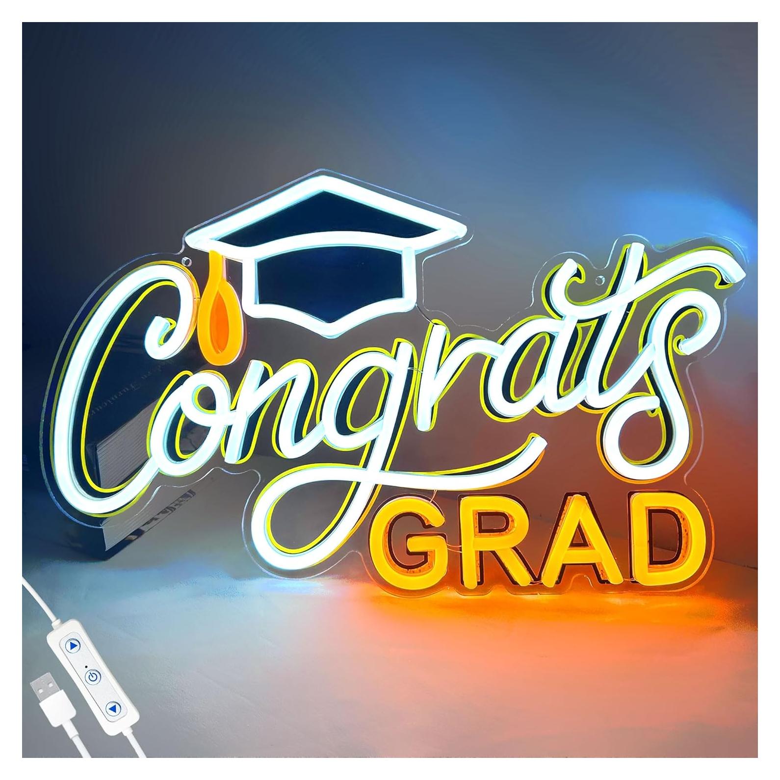 SELICOR Señal de Neón LED Graduación 38.1x20.3 cm Ajustable