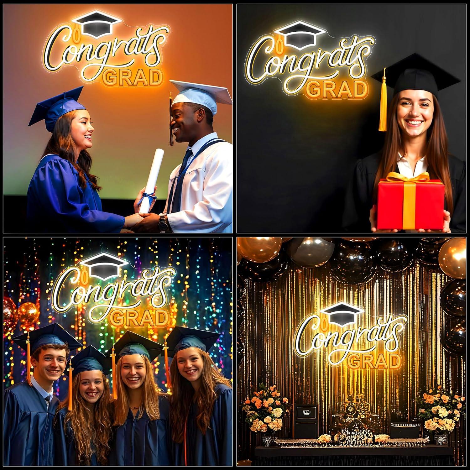 SELICOR Señal de Neón LED Graduación 38.1x20.3 cm Ajustable