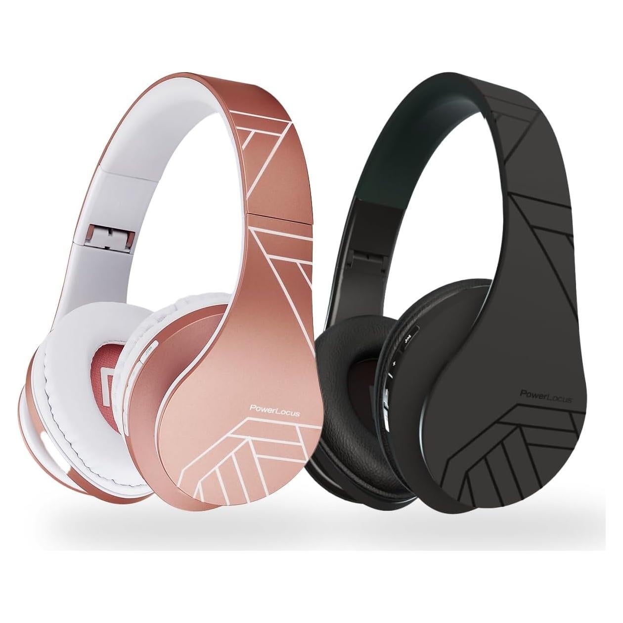 Auriculares Inalámbricos PowerLocus P2 Rosa Oro y Negro