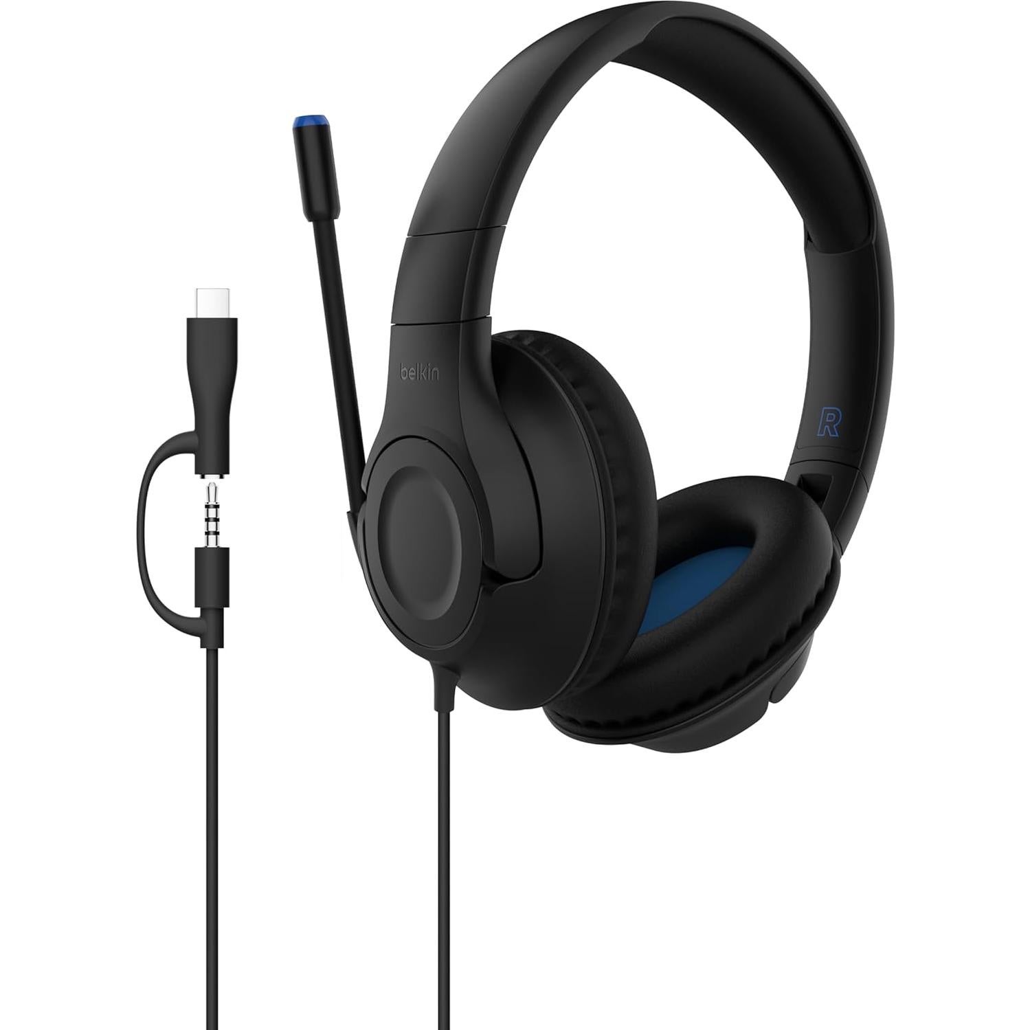 Auriculares con cable Belkin SoundForm Inspire para niños - Negro
