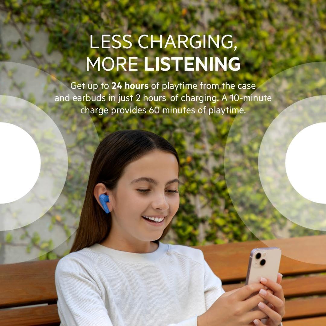 Auriculares Bluetooth Belkin SoundForm Nano Niños Azul 24H Batería