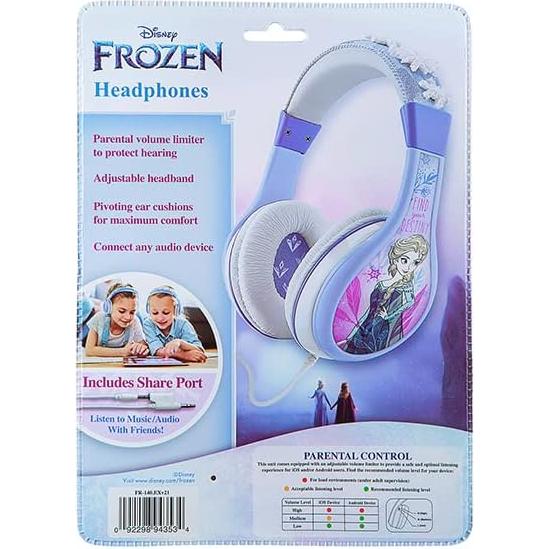 Auriculares para Niños Frozen 2 DEEJAYLED, Sonido Estéreo, Plegables