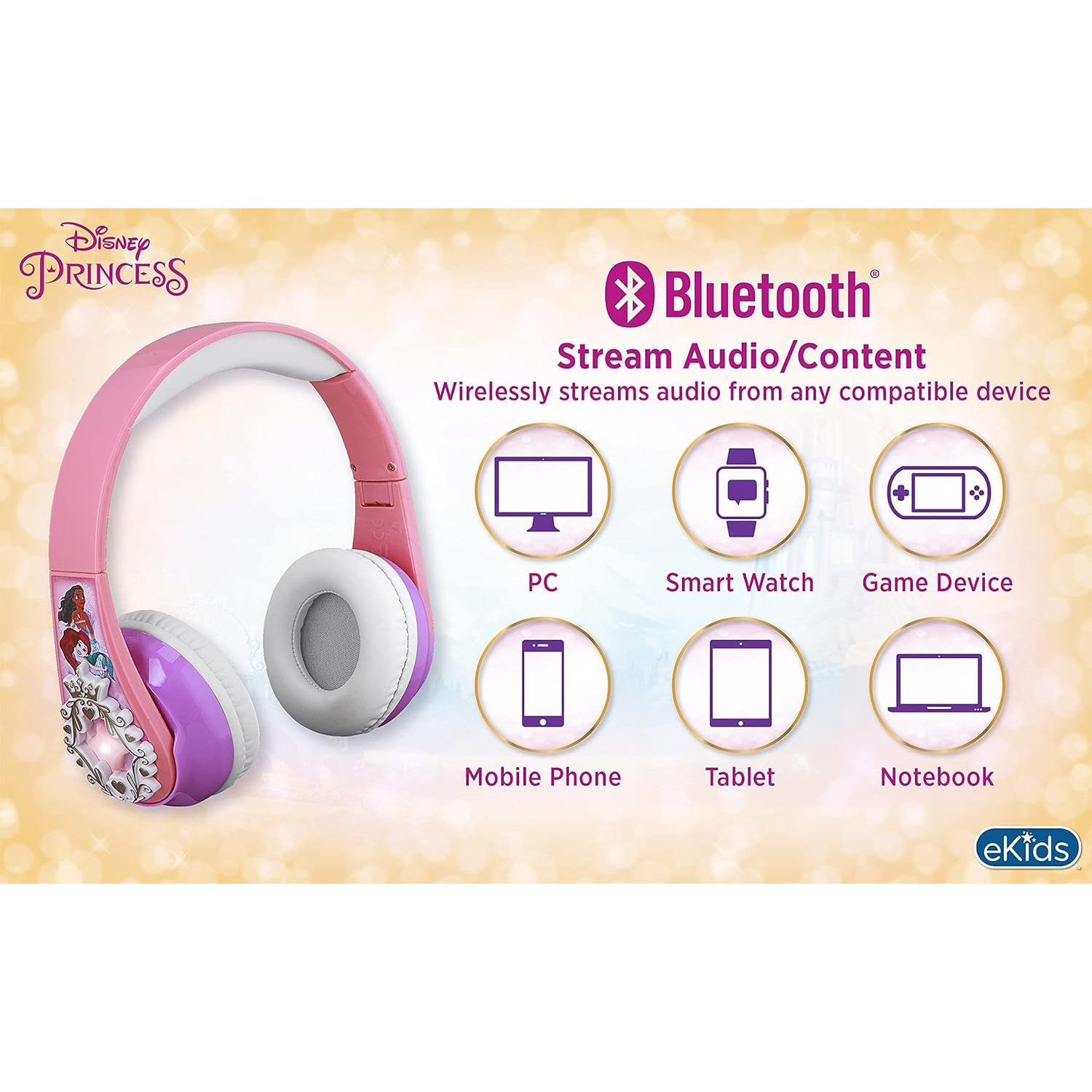 Auriculares Inalámbricos Bluetooth Disney Princess KIDDesigns