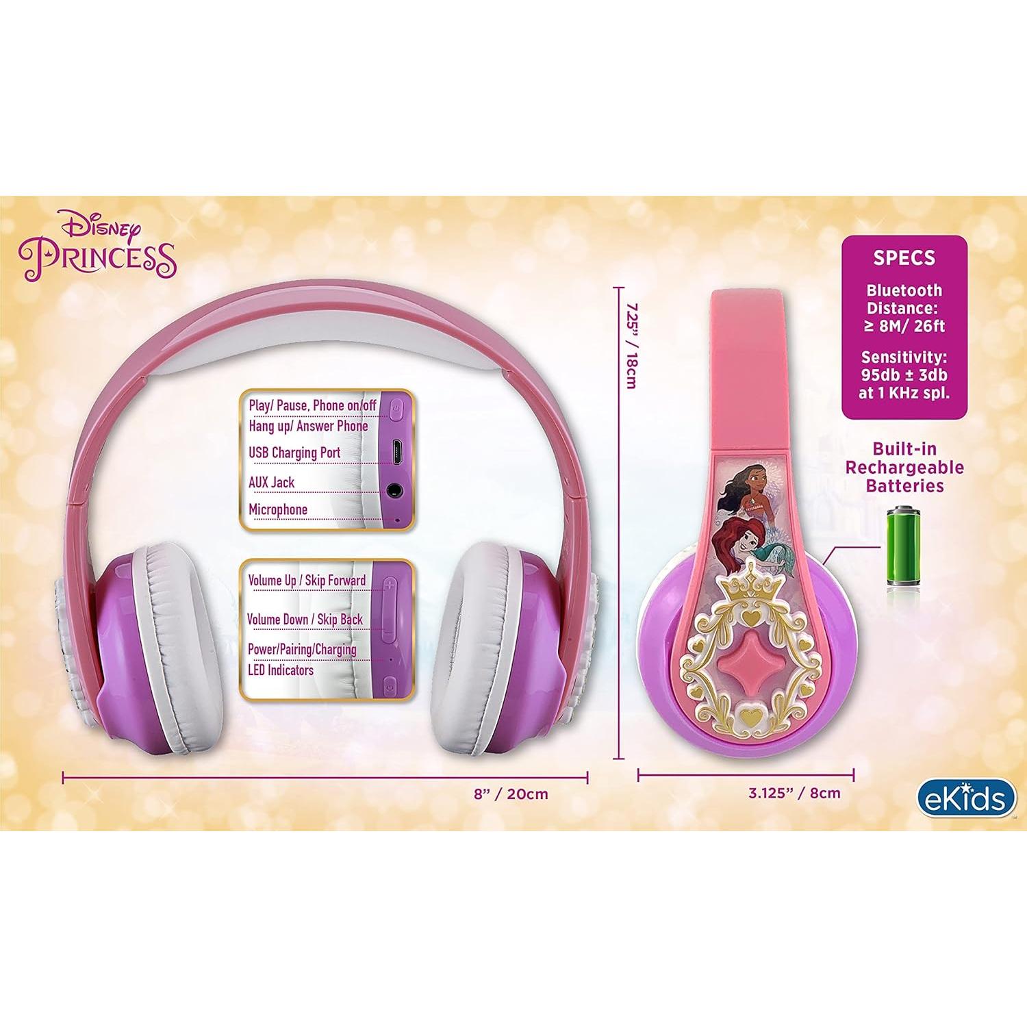 Auriculares Inalámbricos Bluetooth Disney Princess KIDDesigns