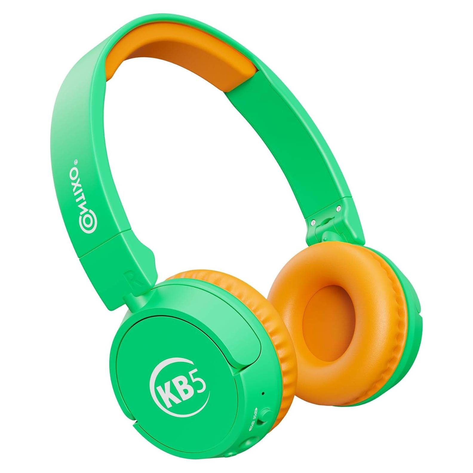 Auriculares Inalámbricos Contixo KB-5 para Niños Verde/Naranja