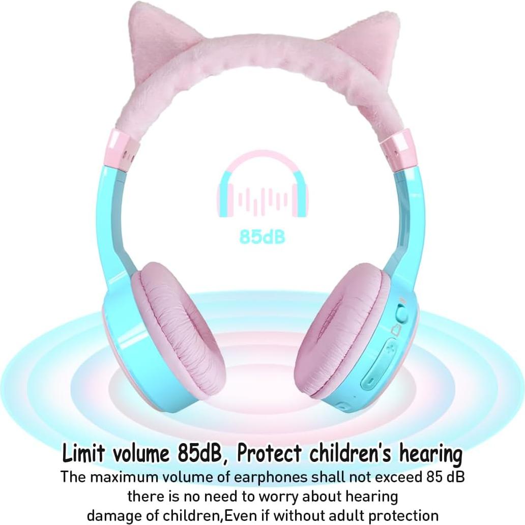 Auriculares Inalámbricos Bluetooth Niños SHIKE SBT186 Orejas de Gato