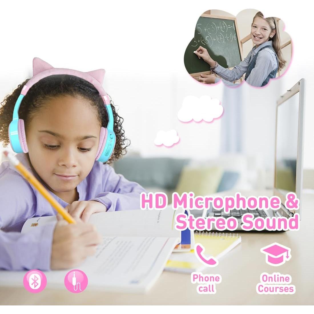 Auriculares Inalámbricos Bluetooth Niños SHIKE SBT186 Orejas de Gato