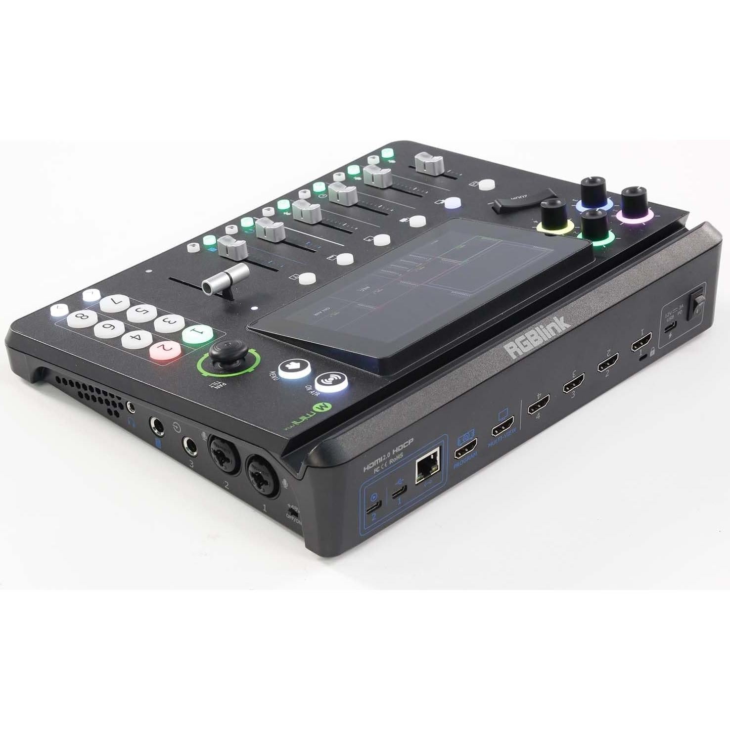 Mezclador de Video RGBlink Mini-MX 4K con Pantalla 14 cm