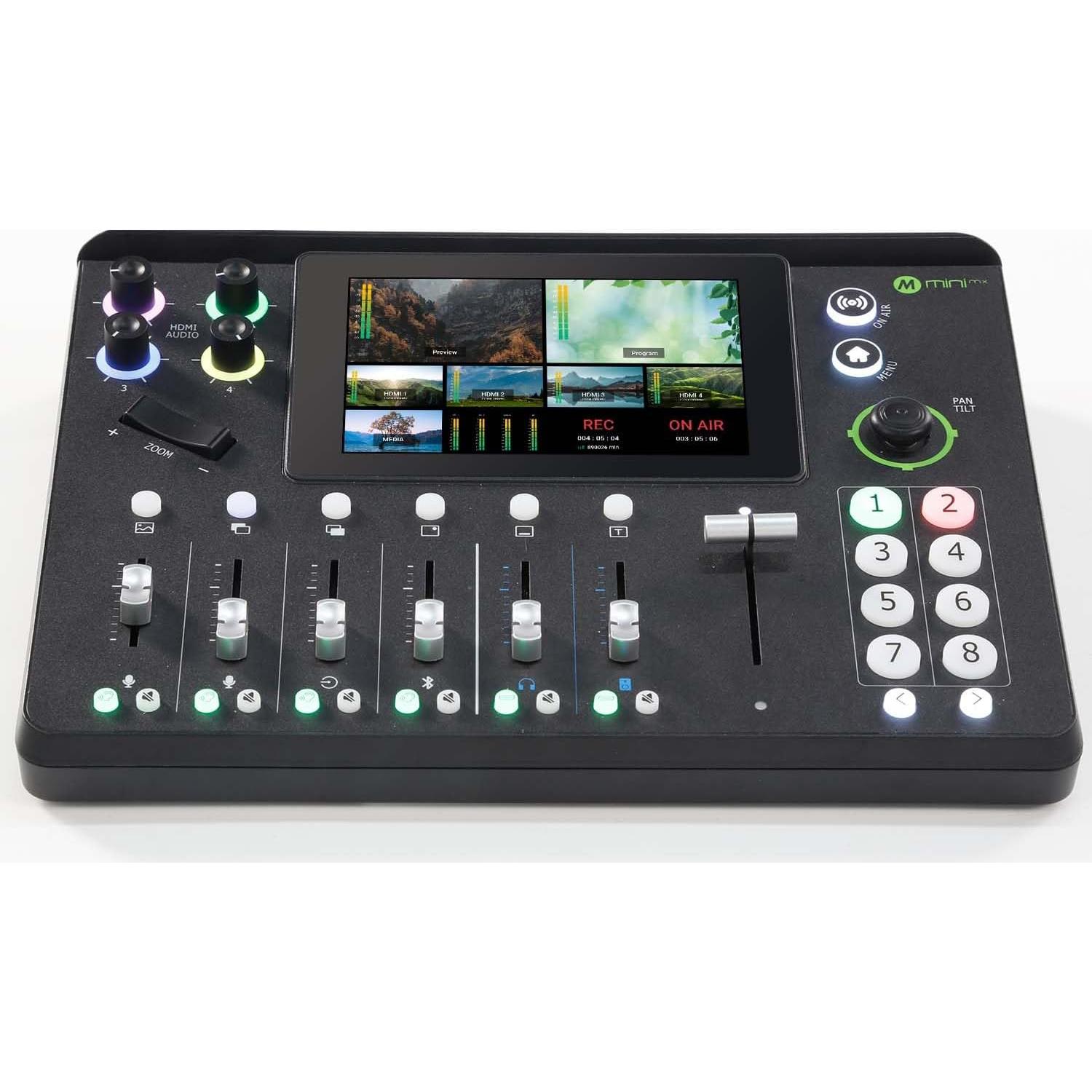 Mezclador de Video RGBlink Mini-MX 4K con Pantalla 14 cm