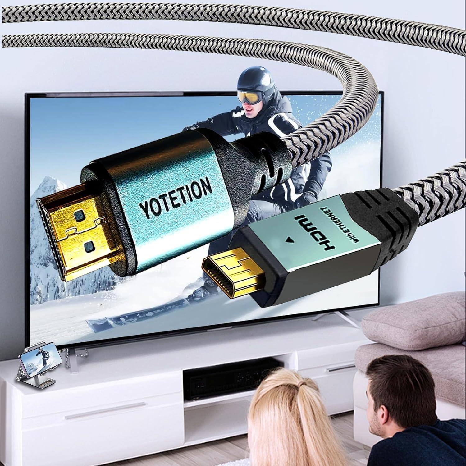 Cable Micro HDMI a HDMI 4.57m LJ 4K@60Hz Compatible GoPro