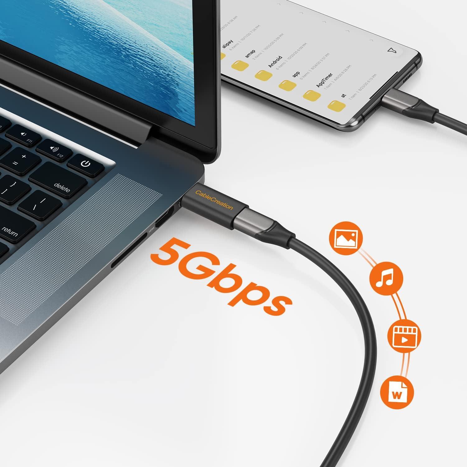 Adaptador USB C hembra a USB A macho CableCreation 5Gbps