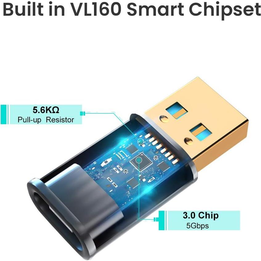 Adaptador USB C hembra a USB A macho CableCreation 5Gbps
