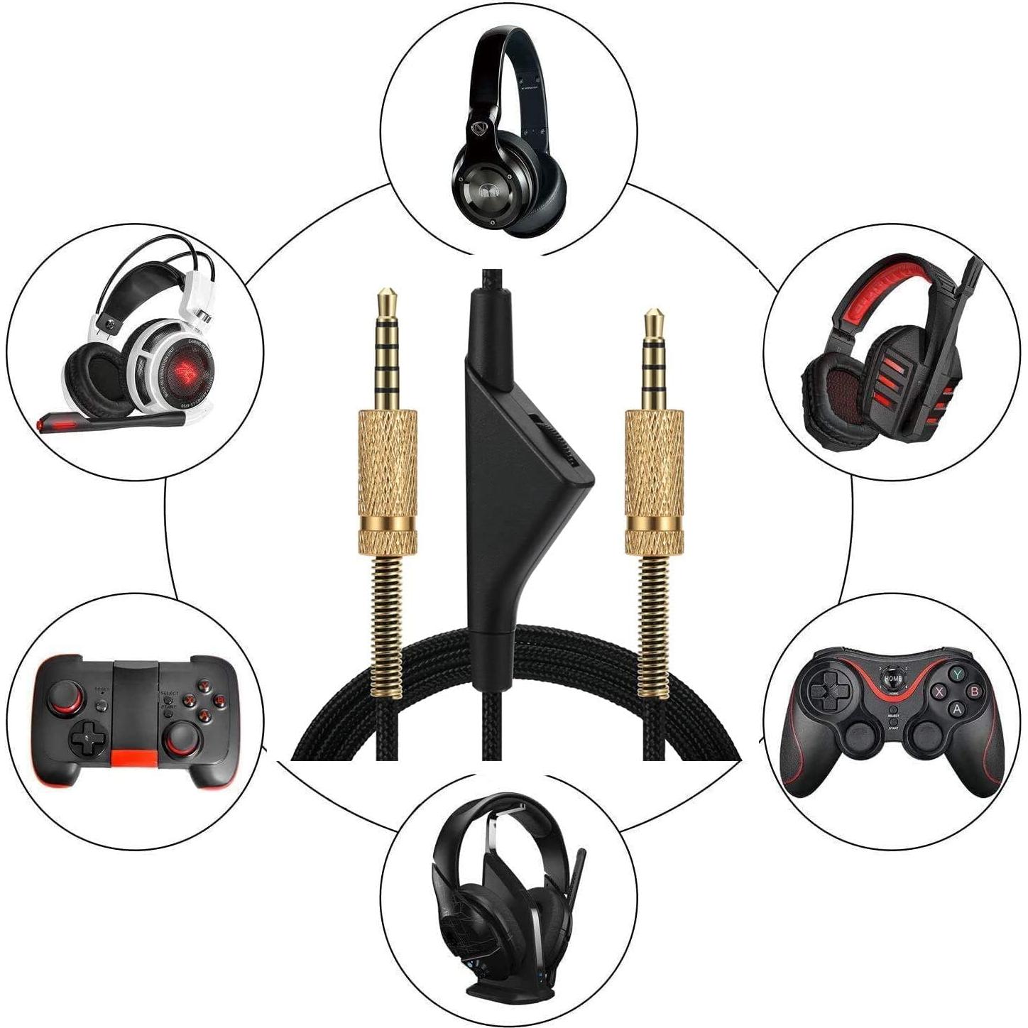 Cable de Reemplazo AUX EARLA TEC para Astro A10 A40 2M Control Volumen