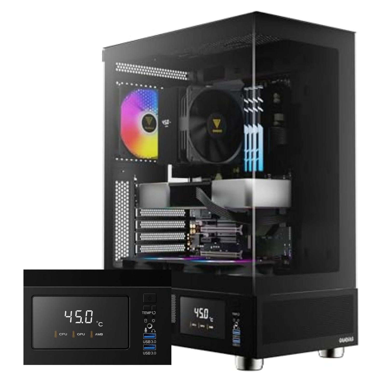 Caja de Computadora GAMDIAS ATLAS E1 Mid Tower ATX Vidrio Templado