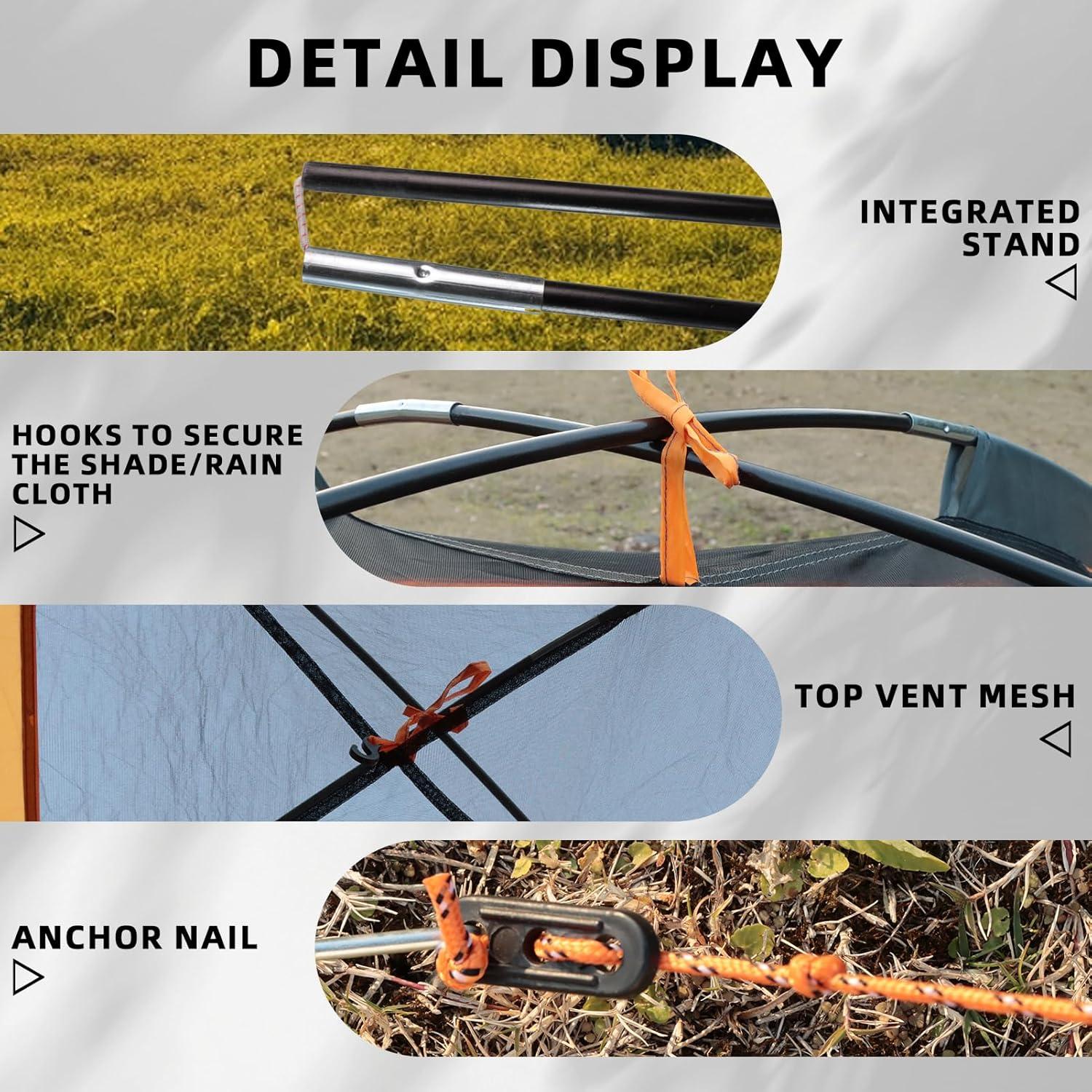 Tienda de mochilero Arctic Lemmings 3 personas impermeable 2.13m